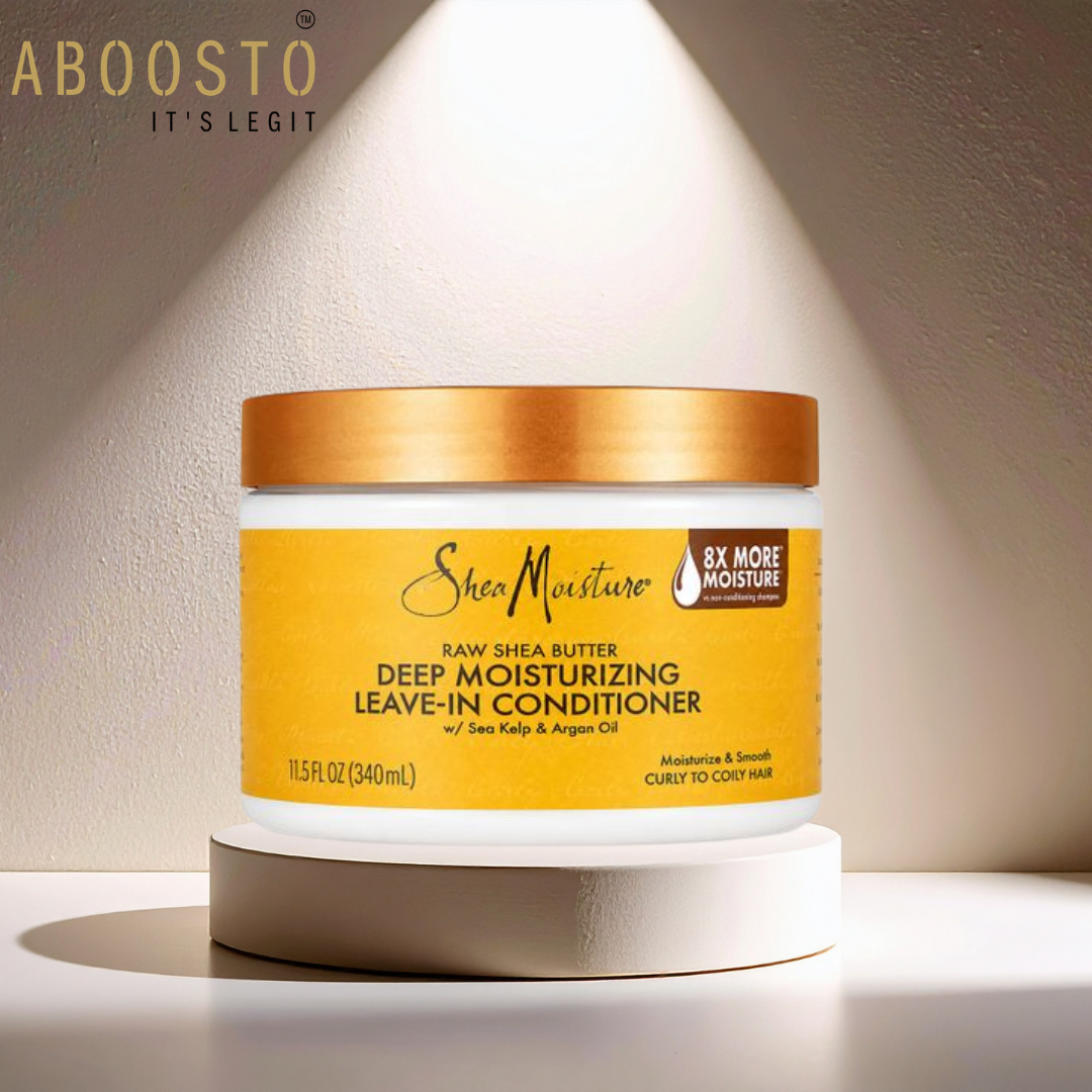 RAW SHEA BUTTER MOISTURING LEAVE IN CONDITIONER 13OZ