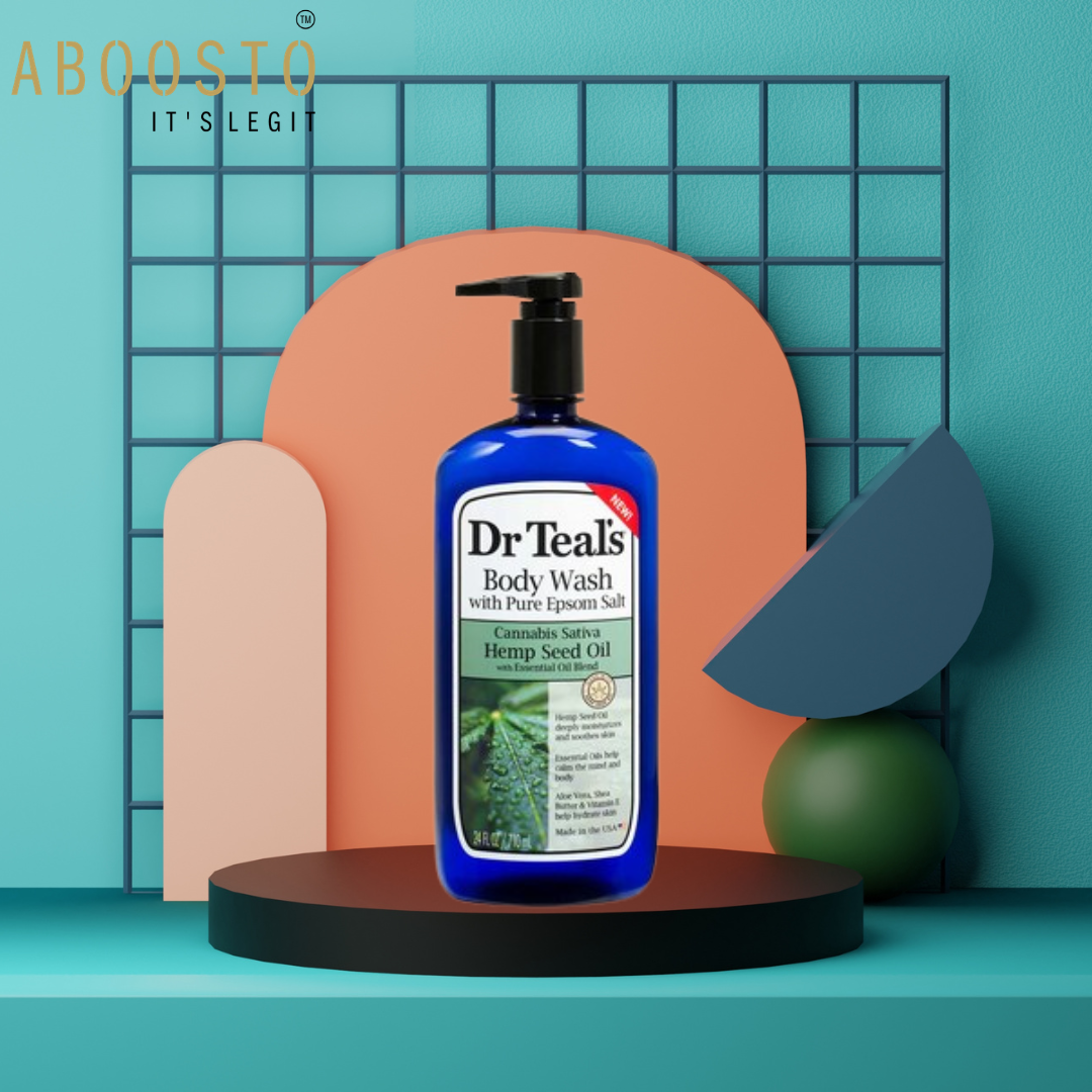 DR TEAL`S BODY WASH CANNABIS SATIVA HEMP SEED OIL & ESSENTIALOIL BLEND 710 ML