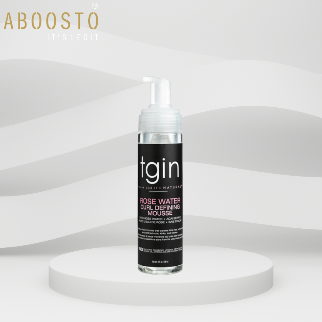 TGIN ROSE WATER CURL MOUSSE 8OZ