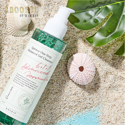 Quinoa One-Step Balanced Gel Cleanser 180ML gentle pH balanced facial cleanser removes makeup sebum and impurities for refreshed skin