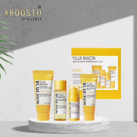 YUJA ANTI BLEMISH STARTER KIT [Cleanser 30ml, Toner 30ml, Serum 10ml, Cream 20ml]