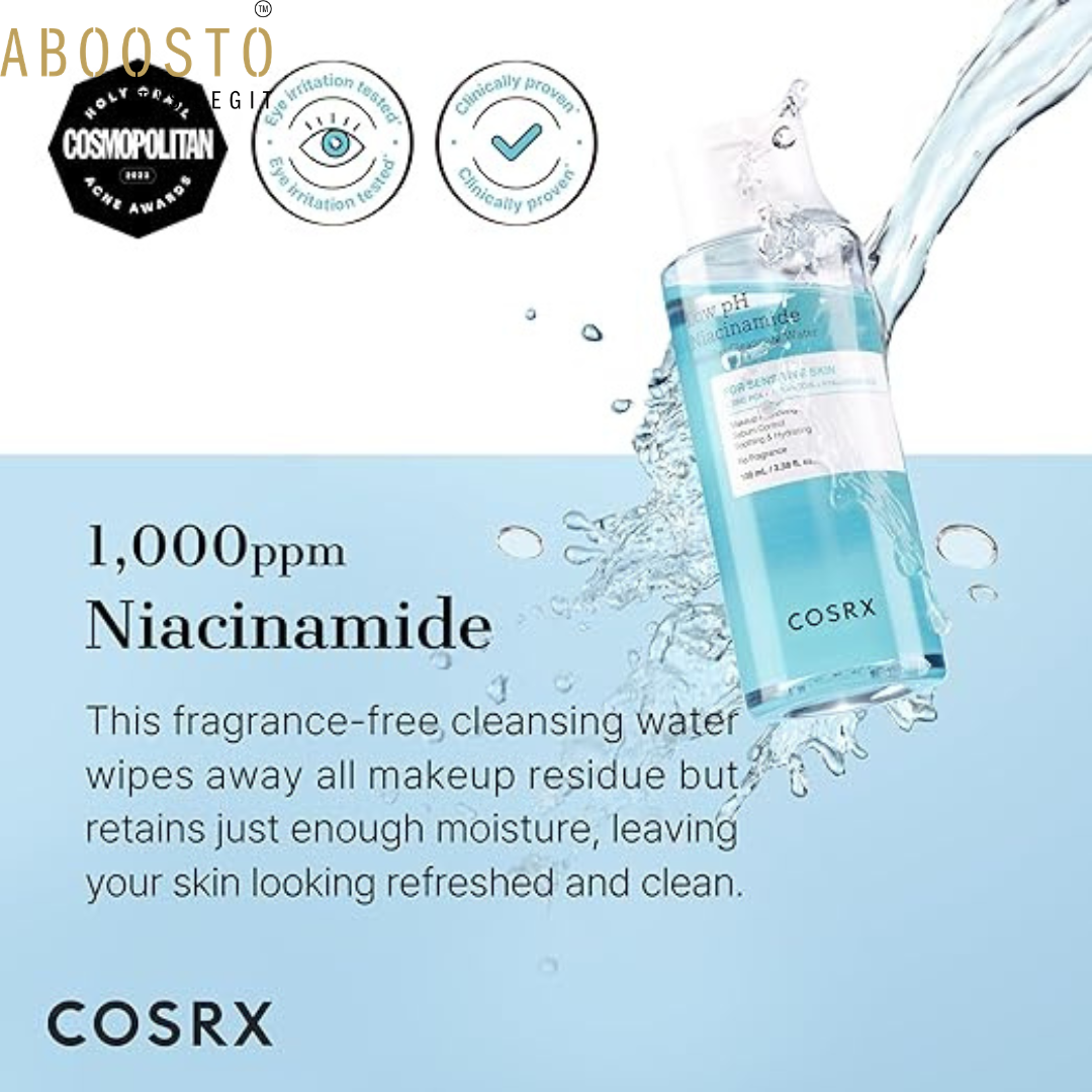 LOW pH NIACINAMIDE MICELLAR CLEANSING WATER (100ML)