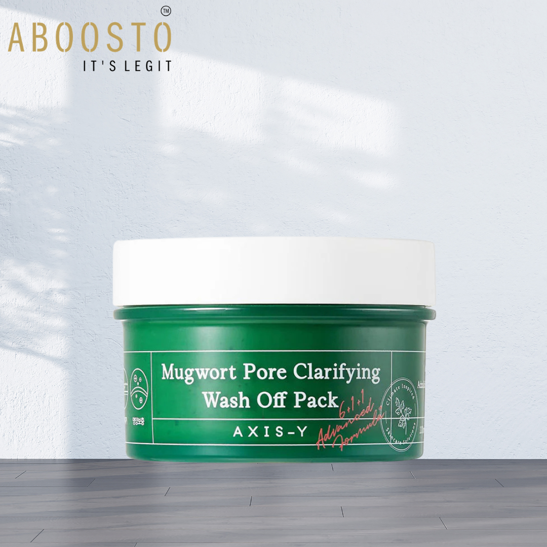 Mugwort Pore Clarifying Wash Off Pack 100ML pore cleansing mask soothing exfoliating skincare for bright and clear skin