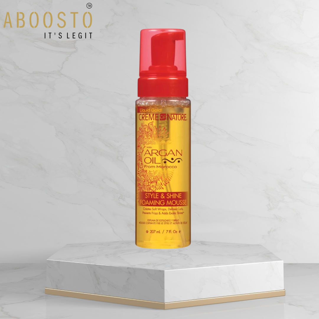 ARGAN OIL STYLE & SHINE FOAMING MOUSSE 7OZ