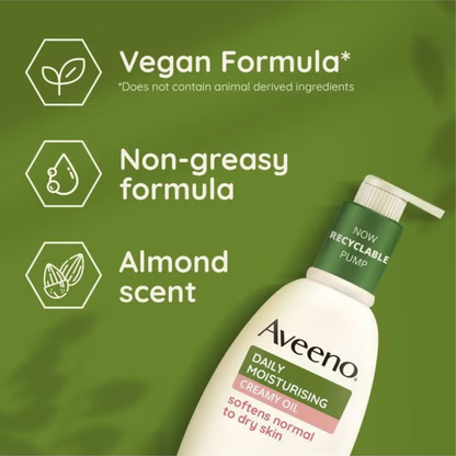 AVEENO DAILY MOIST CREAMY OIL NORMAL TO DRY SKIN 300ML