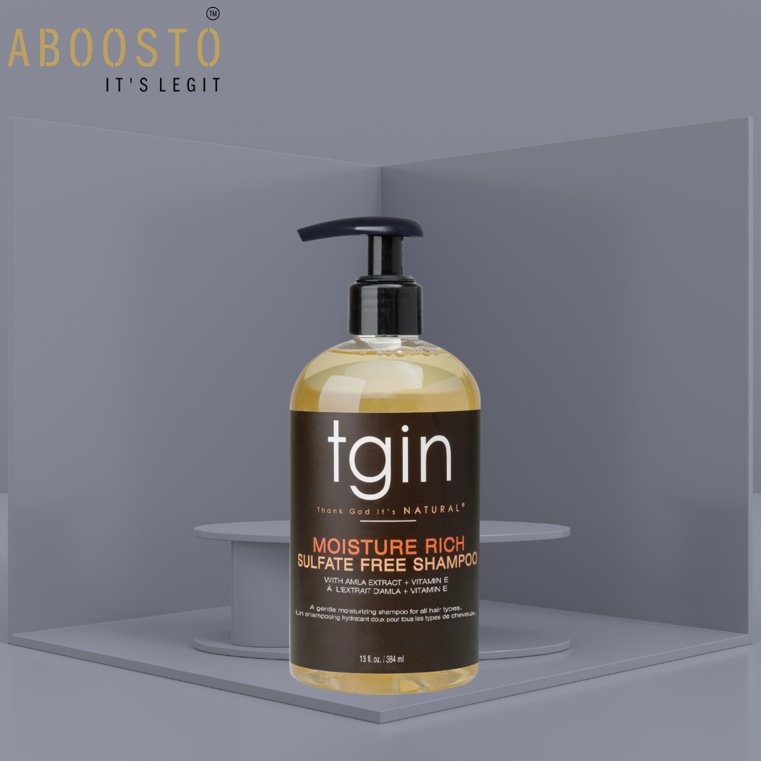 TGIN MOISTURE RICH SULFATE FREE SHAMPOO 13OZ