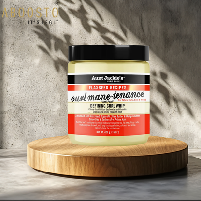 AUNT JACKIE'S FLAXSEED CURL MANE-TENANCE DEFINING CURL WHIP 15OZ