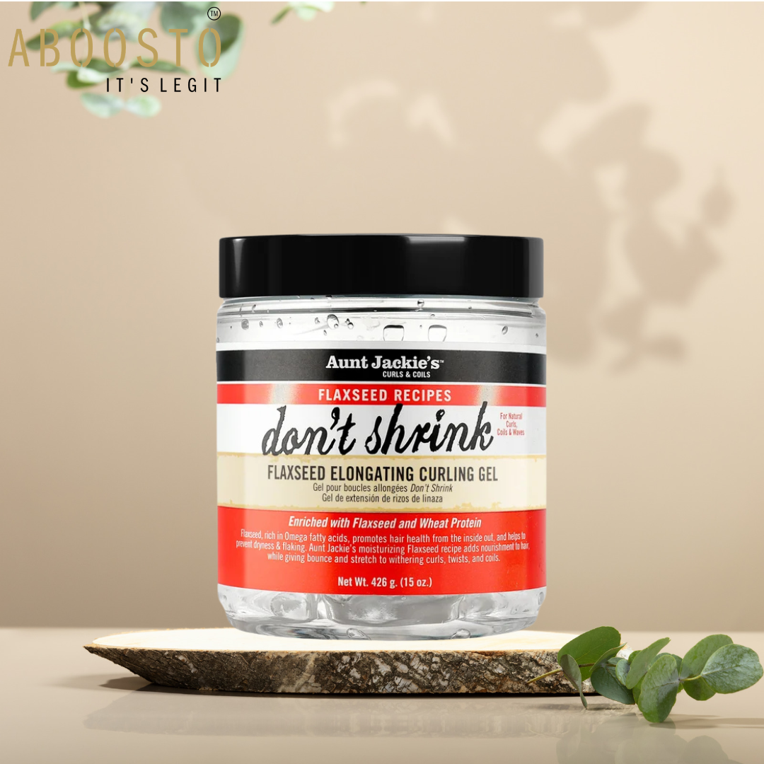 AUNT JACKIE'S DON'T SHRINK FLAXSEED ELONGATING HAIR CURLING GEL 15OZ