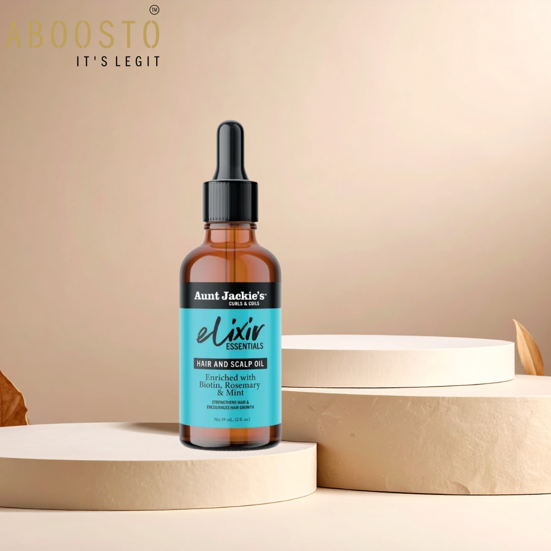 AUNT JACKIE'S ELIXIR BIOTIN, ROSEMARY & MINT HAIR OIL 2OZ