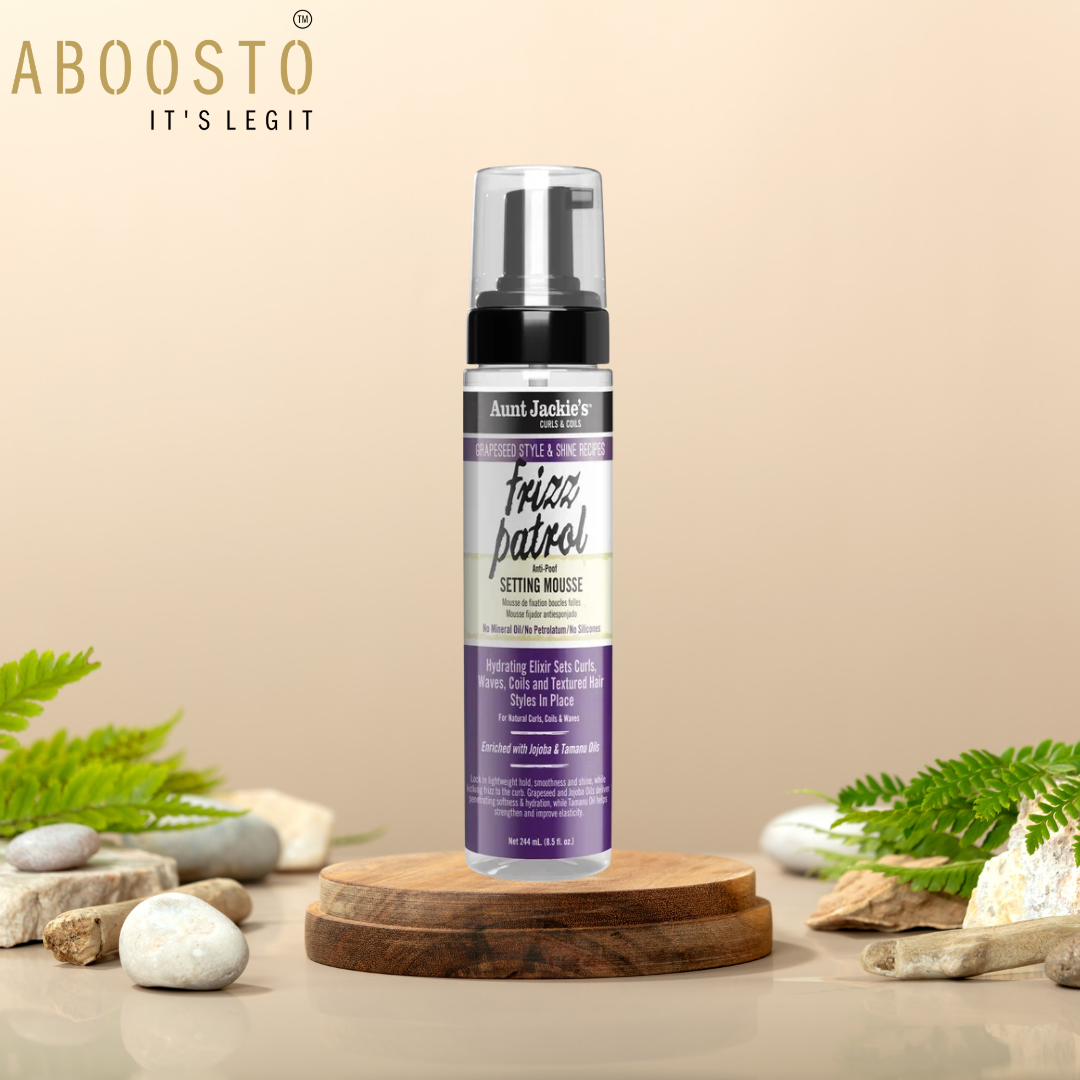 AUNT JACKIE’S GRAPESEED FRIZZ PATROL SETTING MOUSSE 8.5OZ