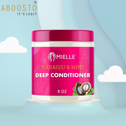 MIELLE ORGANICS BABASSU OIL MINT DEEP CONDITIONER 8OZ