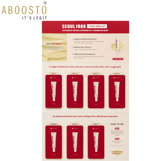 SEOUL 1988 EYE CREAM : RETINAL LIPOSOME 4% + FERMENTED BEAN KIT