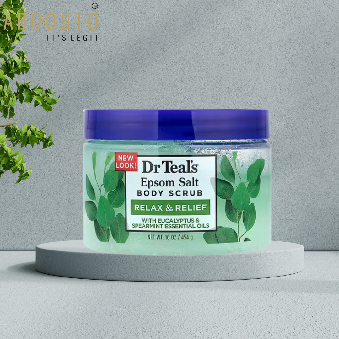 DR TEAL`S EPSOM SALT BODY SCRUB EUCALYPTUS AND MINT RELAX & RELIEF 16 OZ