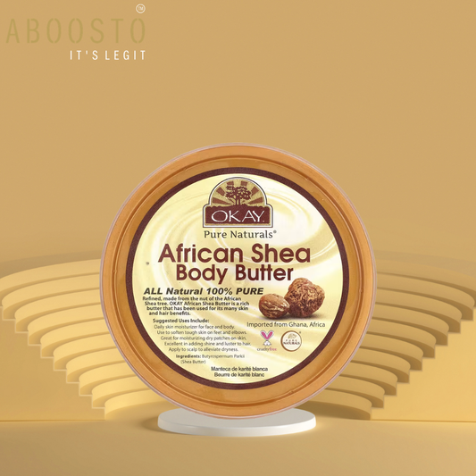 OKAY SHEA BUTTER JAR YELLOW 13OZ